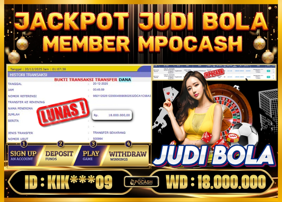 MPOCASH JACKPOT JUDI BOLA